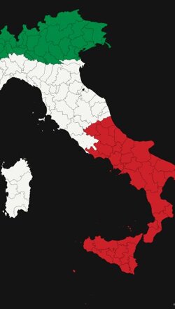 the italian flag but every colour has the same population
